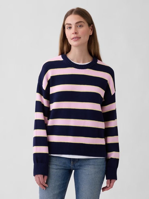 Gap Factory 全棉圆领针织衫