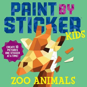 Paint by Sticker Zoo Animals 贴纸书 10图