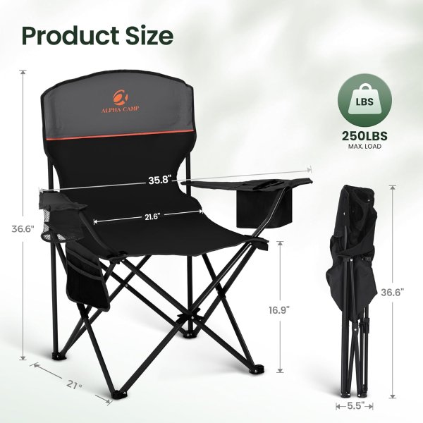 HIGH POINT SPORTS 便携折叠椅 2把