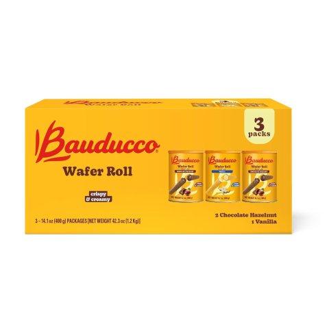 Bauducco Wafer Rolls Variety 3-Pack
