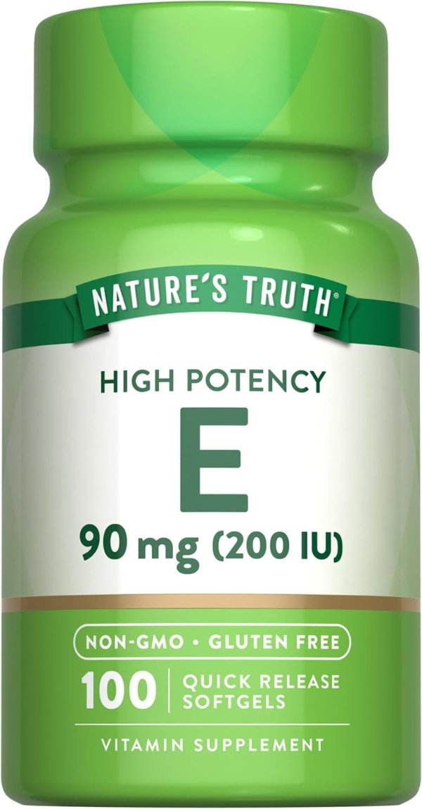  Vitamin E Softgels 200 IU 100 Count