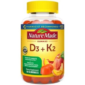 Nature Made  维生素D3 K2 软糖 50粒