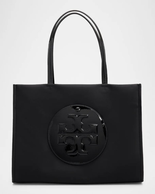 Ella Medium Patent Nylon Tote Bag