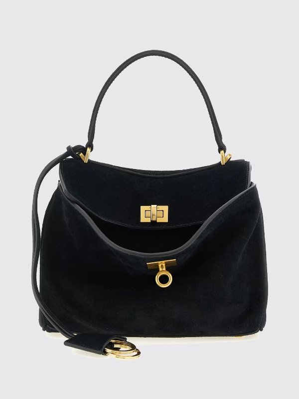 Rodeo Mini Calfskin Handbag Black