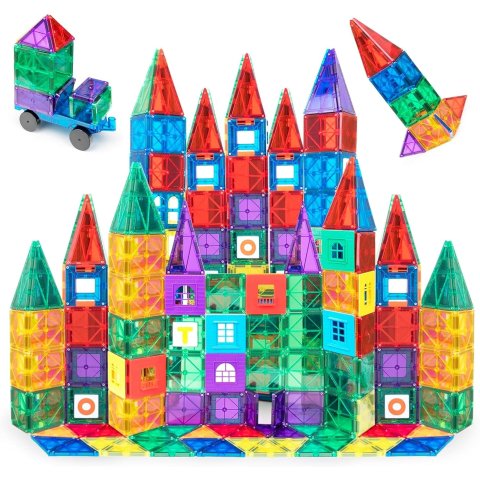 Playmags Magnetic Tiles 150 Pieces STEM Kids