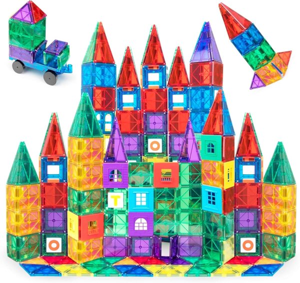 Playmags Magnetic Tiles 150 Pieces STEM Kids