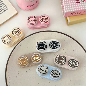 PinkyParadise Neko Cat 隐形眼镜盒 便携