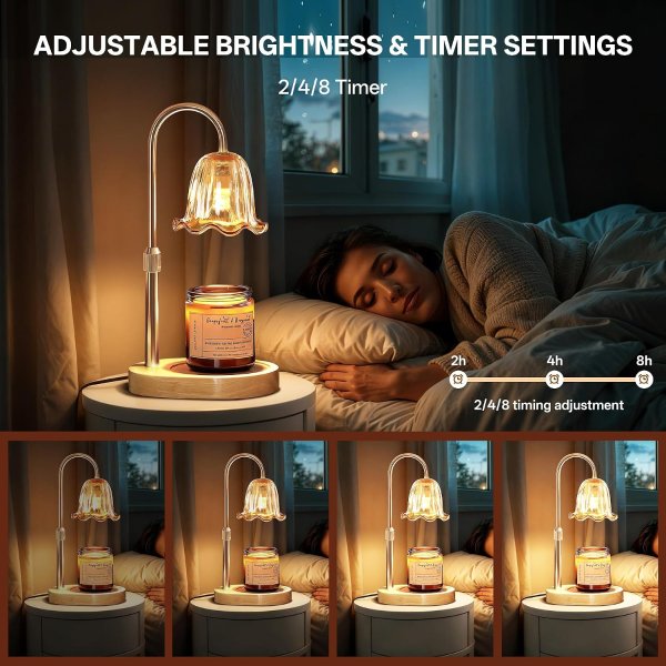 Homelist Candle Warmer Lamp Dimmable 2 Bulbs