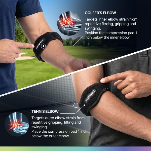 Modvel Adjustable Elbow Support Strap Compression