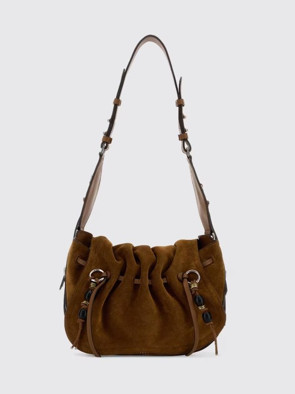 Bolton Suede Shoulder Bag Brown