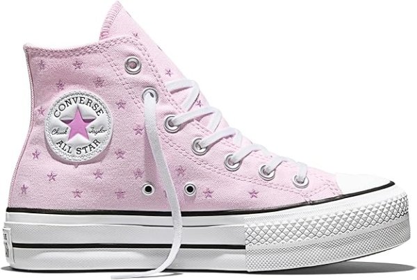Chuck Taylor All Star Lift Platform Embroidered Stars High Top Sneaker