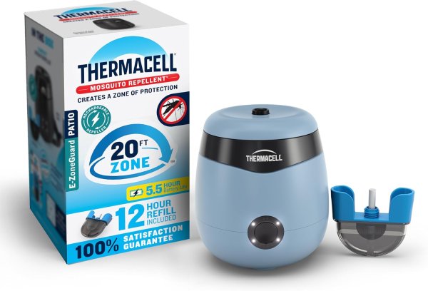 Thermacell E-ZoneGuard Mosquito Repeller Blue 20-Foot