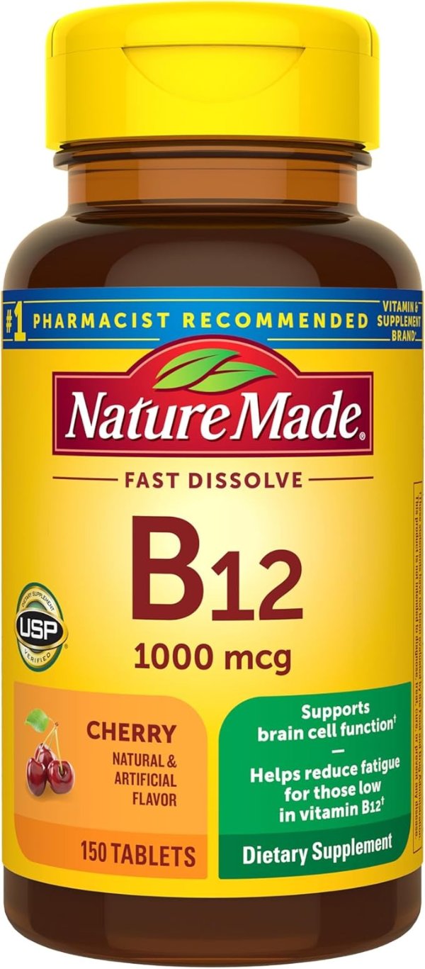 Vitamin B12 1000mcg Fast Dissolve Tablets 150 Count