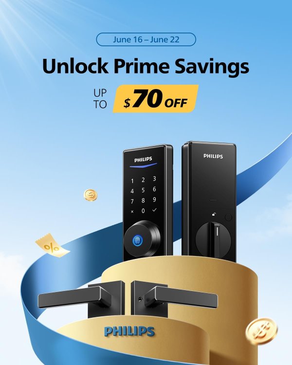 Smart Door Lock Fingerprint WiFi Matte Black