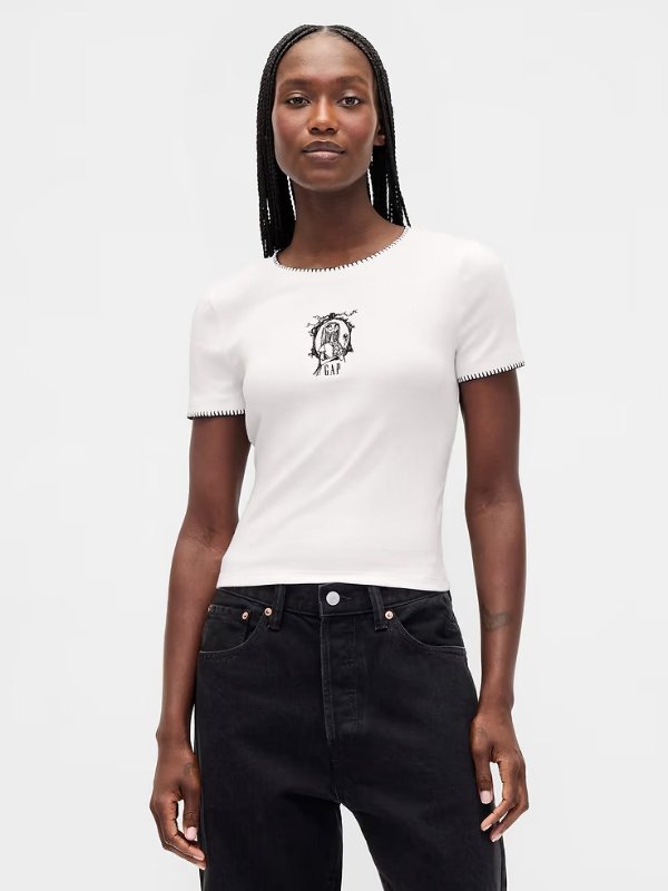 × Disney Short Sleeve T-Shirt Black