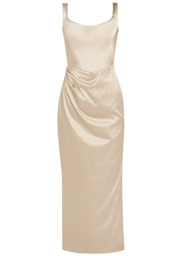  Suzie Satin Midi Dress