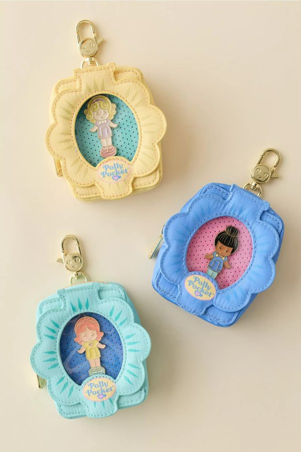 Polly Pocket 双层珐琅胸针迷你包饰