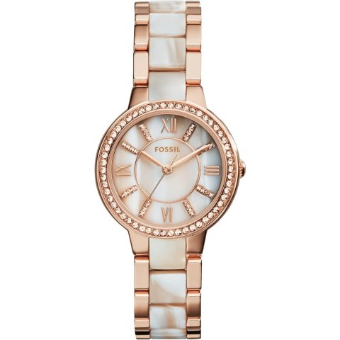 Fossil Virginia 女士石英不锈钢手表