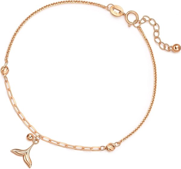 18K Rose Gold Bracelet 19CM