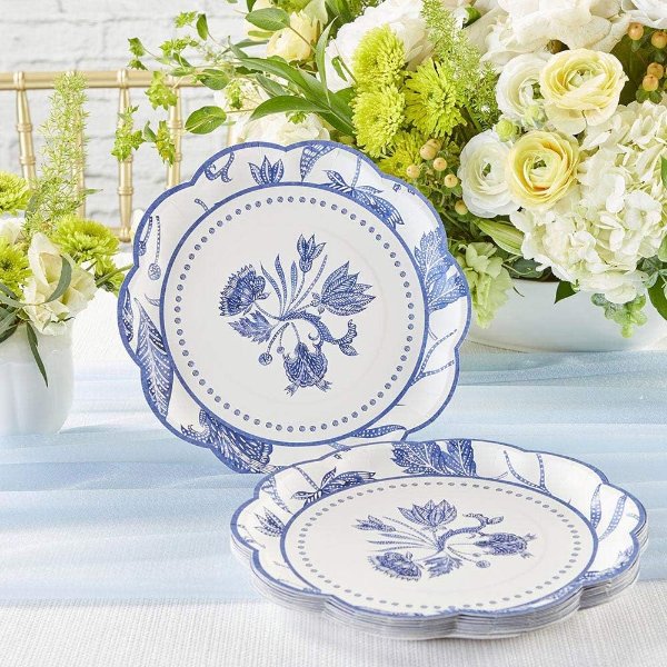 Kate Aspen Blue Willow Paper Plates 16 Pack