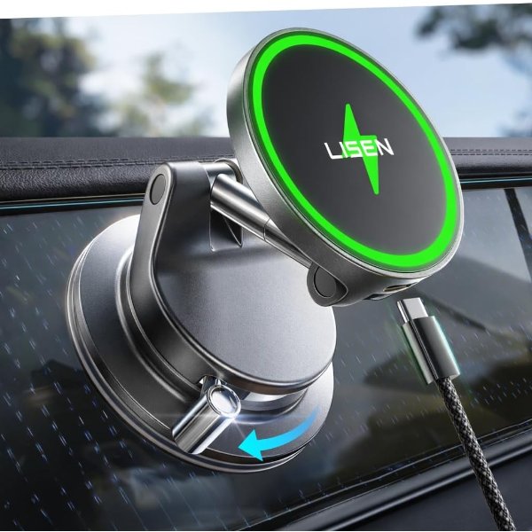 LISEN 15W Magsafe Magnetic Car Charger