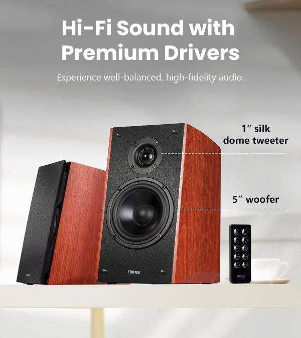 Edifier R2000DB Bluetooth Speakers Optical 120W Wood