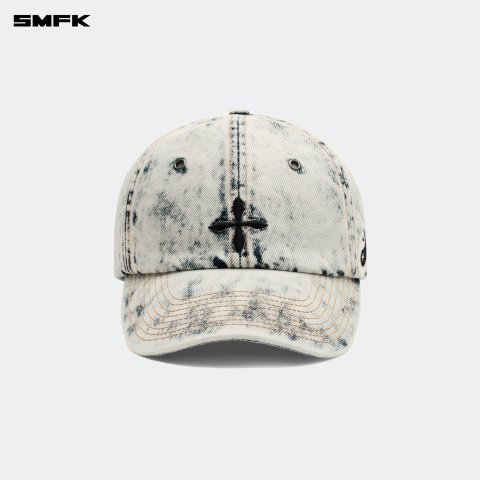 SMFK 棒球帽 牛仔奶油色