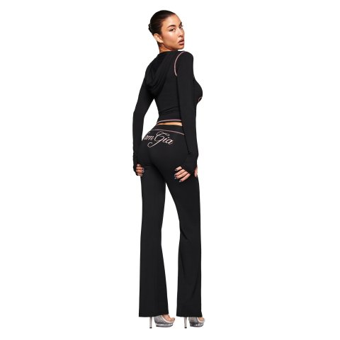 Blare Women s Black Bamboo Trackpant