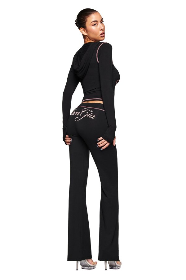 Blare Women's Black Bamboo Trackpant