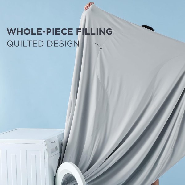 Bedsure Cooling Blanket 66x90 Inches Grey