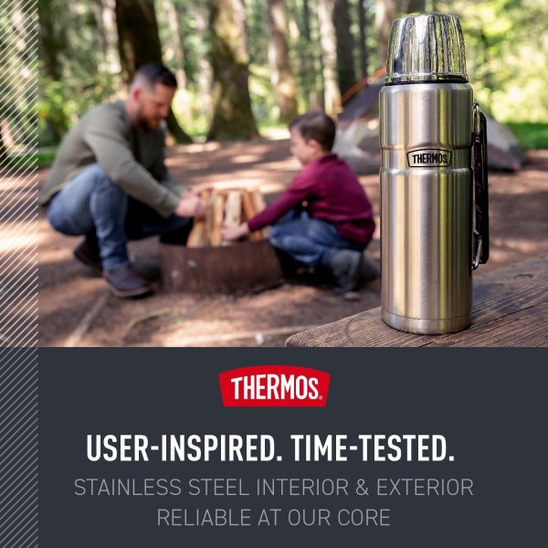 Stainless King Vacuum Bottle 40oz Rustic Red