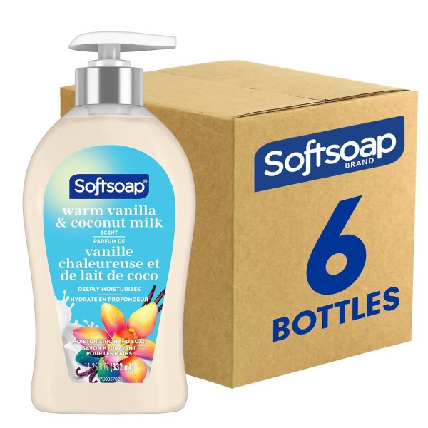 Softsoap Warm Vanilla Coconut Milk Moisturizing Hand Soap 6 Pack