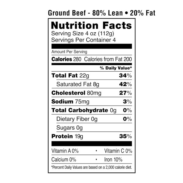 Amazon Grocery 80% 瘦牛肉末 1磅