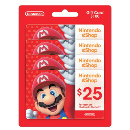 eShop 数字礼品卡 $25*4张