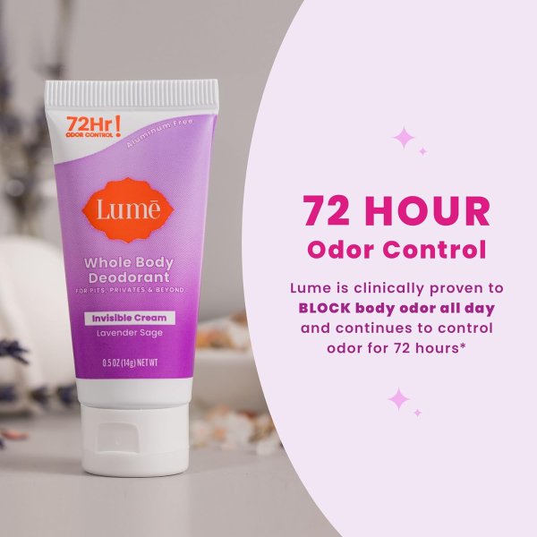 Lume 全身除臭膏 5支装 72小时