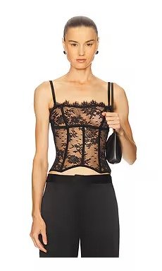 Kiki de Montparnasse Jolie Bustier Black