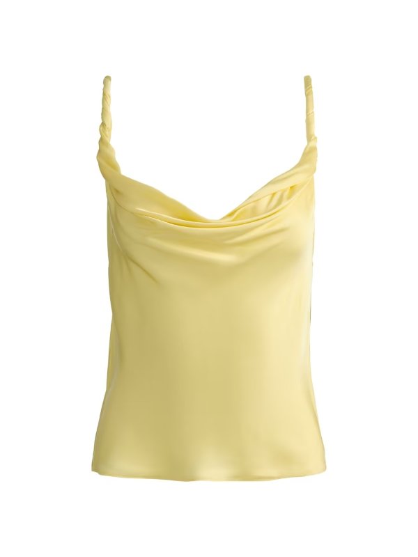Monique Satin Twist-Strap Tank
