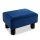 LUE BONA Velvet Rectangle Foot Stool Navy