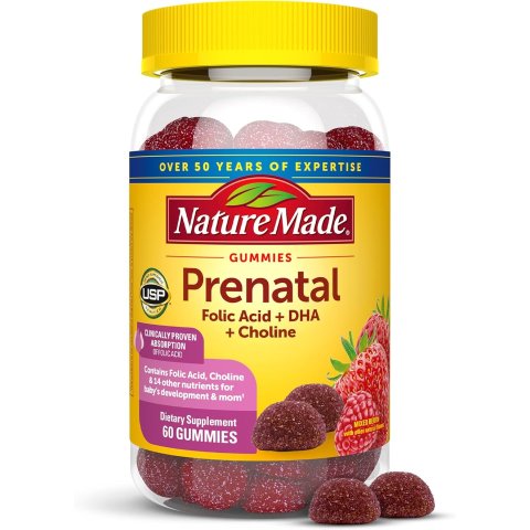 Prenatal Gummies DHA Folic Acid 60 Count