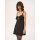 Sleeveless Mini Dress Black Satin