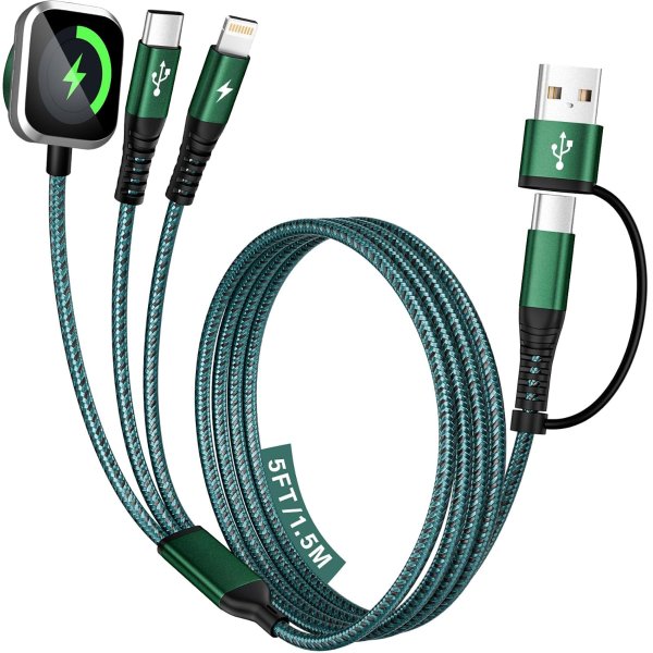 Jogrytece Apple Watch 3-in-1 Charging Cable 5FT