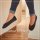 Satin Ballerina Slippers with Ribbon Bow