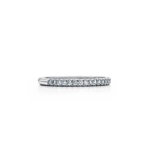 TIFFANY & CoPlatinum Diamond Ring 2mm