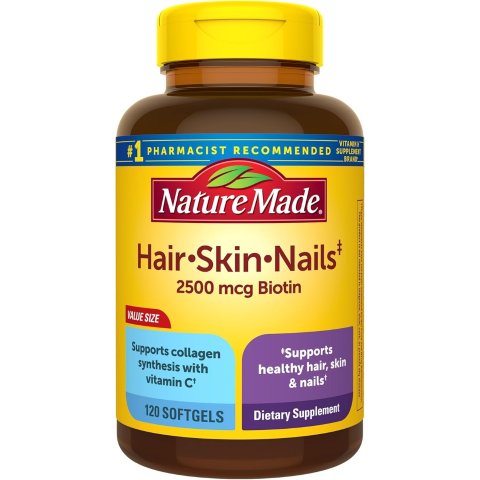 Hair Skin and Nails Biotin Softgels 120 Count