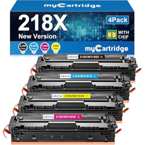 218X High Yield Toner Cartridges 4-Pack