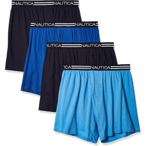 Nautica 男士纯棉平角内裤 4条装