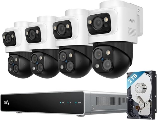  S4 Max 4K Security Camera 2TB HDD