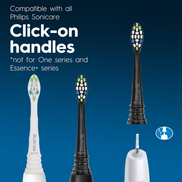 Bullnas Sonicare W型号电动牙刷替换刷头 4支