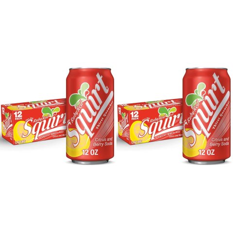 Squirt 红葡萄柚汽水 355ml 12罐 2组