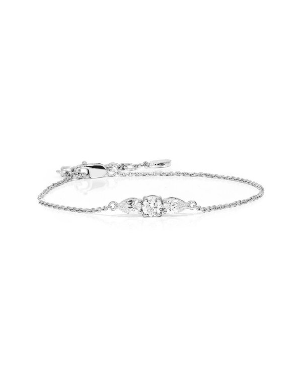 14K 实验室培育钻石手链 0.75克拉